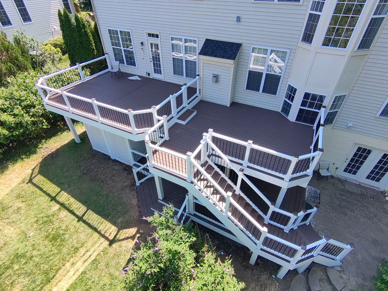 Two-Story Deck Resurfacing with Dry Deck System